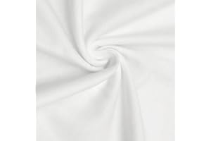 Barcelonetta | Cotton Flannel Fabric | 100% Cotton | 60 Inch Wide | Quilting, Blanket, Sewing, PJ, Shirt | Cloth, Solid (White 60W, 1 Yard)