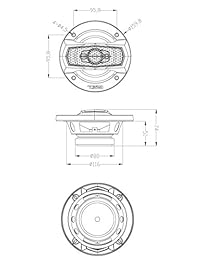 Altavoz coaxial DS18 SLC N525X   5.25 ", altavoz de 4 vías, potencia máxima de 160 vatios, 40 vatios RMS, woofer, rango medio y tweeters en uno, cubierta extraíble incluida   Los altavoces SELECT tienen un valor desconocido   2 altavoces