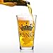 16 oz King Beer Pint Glass - Man Gift for Him - Present for Dad, Brother, Uncle, Friend