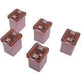 30 Amp 58V Low Profile J-Case Pink Cartridge Fuses (5 Pack) Littelfuse LJCA30