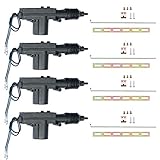 ESUPPORT Black Car Plastic Universal Heavy Duty Power Door Lock Actuator 2 Wire 12V Pack of 4