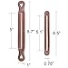 QY 2Pack The First And Latest Brown Color Resin Magic Donut Twister Ponytail Bun Maker, Big Size and Small Size