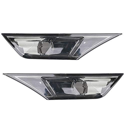 1 Pair Front Marker Light Smoke Lens Indicator Side Light fog light Lens for Honda Civic 2016 2017 2018 Replace OEM Sidemarker Lens