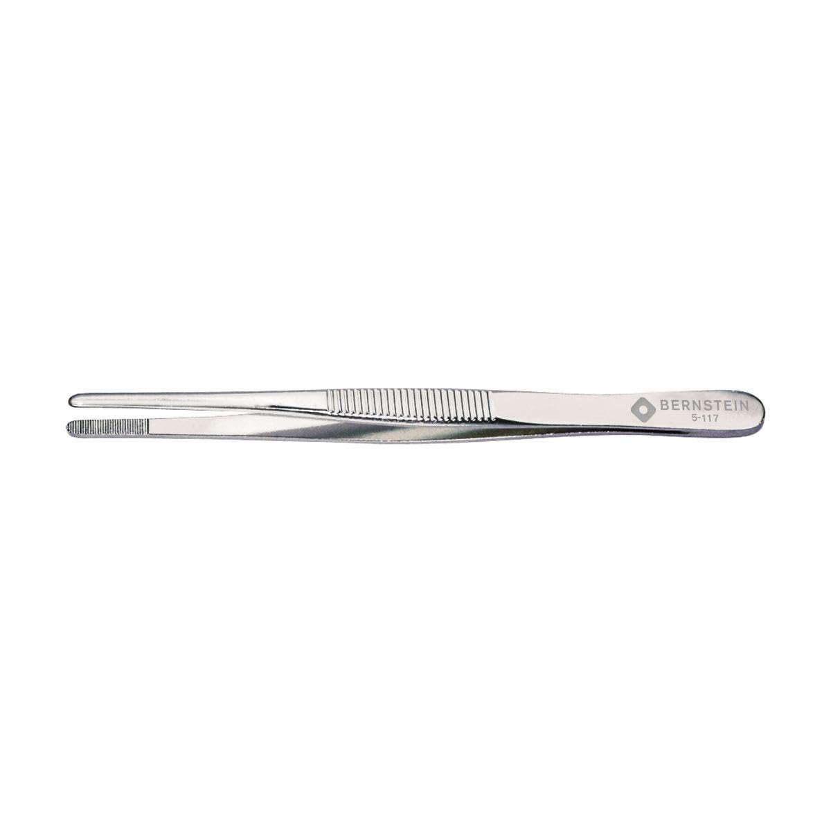 Bernstein 5-117 Mechanical Forceps 145 mm Straight Round Broad Nickel-Plated