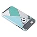 ULAK iPhone 6 Plus Case, Slim Dual Layer Protection Scratch Resistant Hard Back Cover TPU Bumper Case for Apple iPhone 6/6S Plus 5.5 inch-Mint Geometric Marble