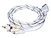 Monoprice AV Cable w/ Composite (Yellow RCA)/S-Video and Stereo Audio (Red/White) for Wii - Net Jacket and Gold Plated primary