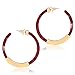 XOCARTIGE Hoop Earrings for Women Statement Resin Acrylic Earrings Mottled Circle Dangle Earrings Bohemia Stud Earring for Girls