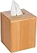 Trademark Innovations Bamboo Square Boutique Tissue Box Cover