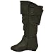 Twisted Women's Tara Wide Calf Wedge Fashion Boot