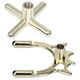 MOOCY 2pcs Brass Bridge Head Pool Cue Stick Frame Pole for Snooker Billards 9 Ball