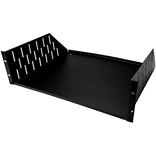 Penn-Elcom R1194/3UK 3-Space (3U) Solid Steel Rack Shelf for Studios, Pro Audio, Home Theater, IT Stations, 14.5