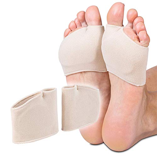 Metatarsal Pads for Women and for Men, Forefoot Compression Sleeve, Half Toe Fabric Sleeve with Sole Cushion Gel Pads for Foot Relief, Morton's Neuroma, Support for Ball of Foot