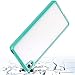 Sony Xperia XA Case, CoverON® [ClearGuard Series] Hard Clear Back Cover with Flexible TPU Bumpers Slim Fit Phone Cover Case for Sony Xperia XA - Teal