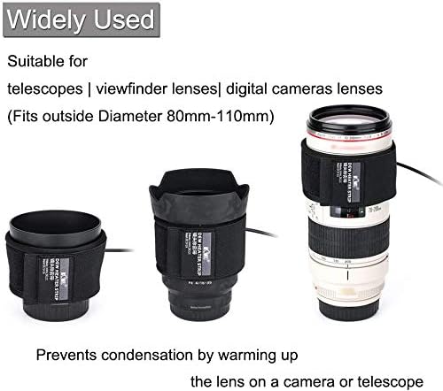 KIWIFOTOS Lens Heater Warmer Dew Heater Strip with Temperature Regulator for Universal Camera Lens Telescopes Eyepieces Heating - Image 4