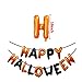 Cute Cartoon Bat Halloween Party Supplies, Halloween Decoration Set With Bat & Skeleton Balloons and Five & Four-Pointed Star Foil Balloons Pumpkin And Pirate Latex Balloons, Full Party Set 41PCS For Halloween Party
