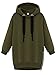 SheIn Women's Long Sleeve Zipper Loose Pullover Hoodie