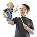Melissa & Doug Construction Worker Puppet with Detachable Wooden Rod For Animated Gestures