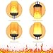LED Flame Light Bulbs, 4 Modes LED Flame Effect Light Bulbs for Christmas Decorations Outdoor, 2Pcs E26 Base Flicker Fire Flame Bulbs, Led Christmas Lights for Lantern, Porch, Torches,(Black)
