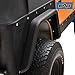 EAG Rear Fender Flares Armor Rocker Guards with Hardware Kit Fit for 87-95 Jeep Wrangler YJ