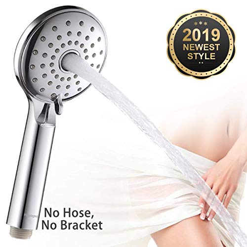 Pressurized Handheld Shower Head Hopopro High Pressure Shower Head Multi-functional Hand Held Showerhead Shower Body Spray Head Against Low Pressure with Skin-care Female Personal Cleaning Function