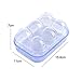 YOHA Clear Egg Storage Box Delicate 6 Girds Egg Dispenser Holder Case Refrigerator Crisper Camping Picnic Travel Portable Egg Carriage,Clear-6