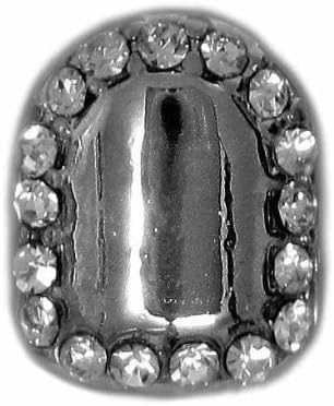 Hip Hop Platinum Silver Plated Removeable Mouth Grill (Single Tooth Cap) Crown