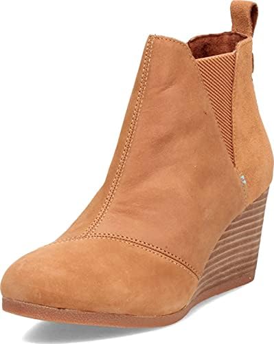 TOMS Women's Kelsey Wedge Bootie, Tan 