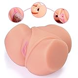 Sex Rabbit Vagina Anal Male Masturbator Sex Doll 3D Realistic Silicone Pussy Ass Vagina Anus Butt Adult Toy for Men Masturbation Gift 5 Pound Sexy Carlie