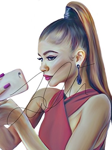 Zendaya Coleman Digital Art Print Poster Hand Drawn Coloured Pencil Singer #ZENDAYA_DIGITAL1