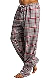 CYZ Men's 100% Cotton Super Soft Flannel Plaid Pajama Pants-LightBlueTartan-L