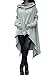 Annflat Women's Hooded Long Sleeve High Low Loose Long Tunic Tops