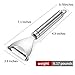 COLIBYOU Vegetable Peeler Stainless Steel Super Potato Peeler Kitchen Gadget 18/8 Dishwasher Safety