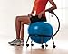 Gaiam Custom-Fit Balance Ball Chair - Exercise Stability Ball Adjustable Desk Chair for Home or Office with 55cm Yoga Ball, Air Pump, Exercise Guide and Satisfaction Guarantee