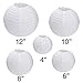 Outus White Round Paper Lanterns Lamp for Birthday Wedding Party Decorations Crafts, 10 Pack