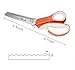 P.LOTOR 9.3 Inches Handled Professional Stainless Steel Dressmaking Sewing Craft Scissors, Pinking Shears (Serrated-Orange)