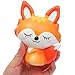 Staron Jumbo Squishies Slow Rising Fox Kawaii Animals Squishy Charms Exquisite Lovely Fox Soft Squishy Toys (Orange)