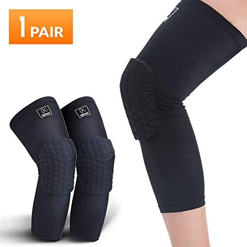 Basketball Knee Pads, Compression Leg Sleeve (X-Large)