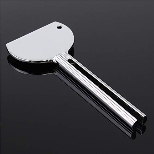 JKJF Toothpaste Squeezer, Stainless Steel Squeezer Metal Tube Dispenser for Hair Color Dye Cosmetic (4 Pack)