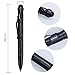 Zhaoyun Aircraft Aluminum Tactical Pen, Self Defense Pen Multi-functional With Tactical LED Flashlight + Ballpoint Pen + Glass Breaker for Survival Outdoor Travelling Camping+ Gift Box