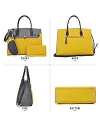 Dasein - Bolso de mano de piel vegana con correa cruzada para mujer