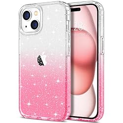 Hython Case for iPhone 15 Plus Case Glitter, Cute