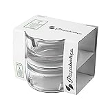 LaModaHome 2 3/4 Inch Stack Glass Ashtray 2ct