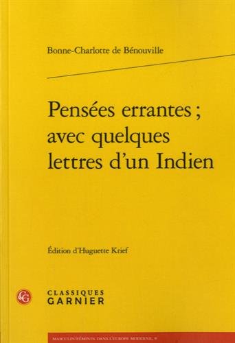 Pensées errantes, avec quelques lettres d'un Indien