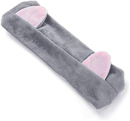 CAOQAO Women Dots Flannel Cute Cat ears Bowknot Hair Wrap Band Towel Wash Face Makeup Headband