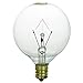 Sunlite G16.5 Incandescent Clear Globe Light Bulb, 60 Watts, 540 Lumens, 120 Volts, Candelabra E12 Screw Base, Title-20 Compliant, 2600K Warm White, 12 Pack