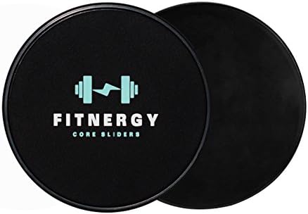 Fitnergy Core Sliders - Core Workout Kit, Set of 2 Dual Sided Gliding Discs PLUS Speed Jumping Rope and BONUS Free Travel Bag