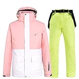Winter Women's Stitching Snow Ski Jacket Warm