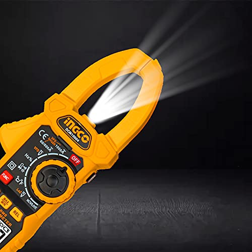 INGCO Clamp Meter, 1000A True RMS 6000 Counts for AC Current (Not for