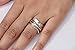 Energy Stone Balance and Beauty Meditation Spinning Ring with 1 Brass & 1 Copper Spinners on Leaf Pattern Silver Base Ring (Style# USA88)