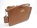 Coach Crossgrain Corner Zip Wristlet Light Gold/Saddle